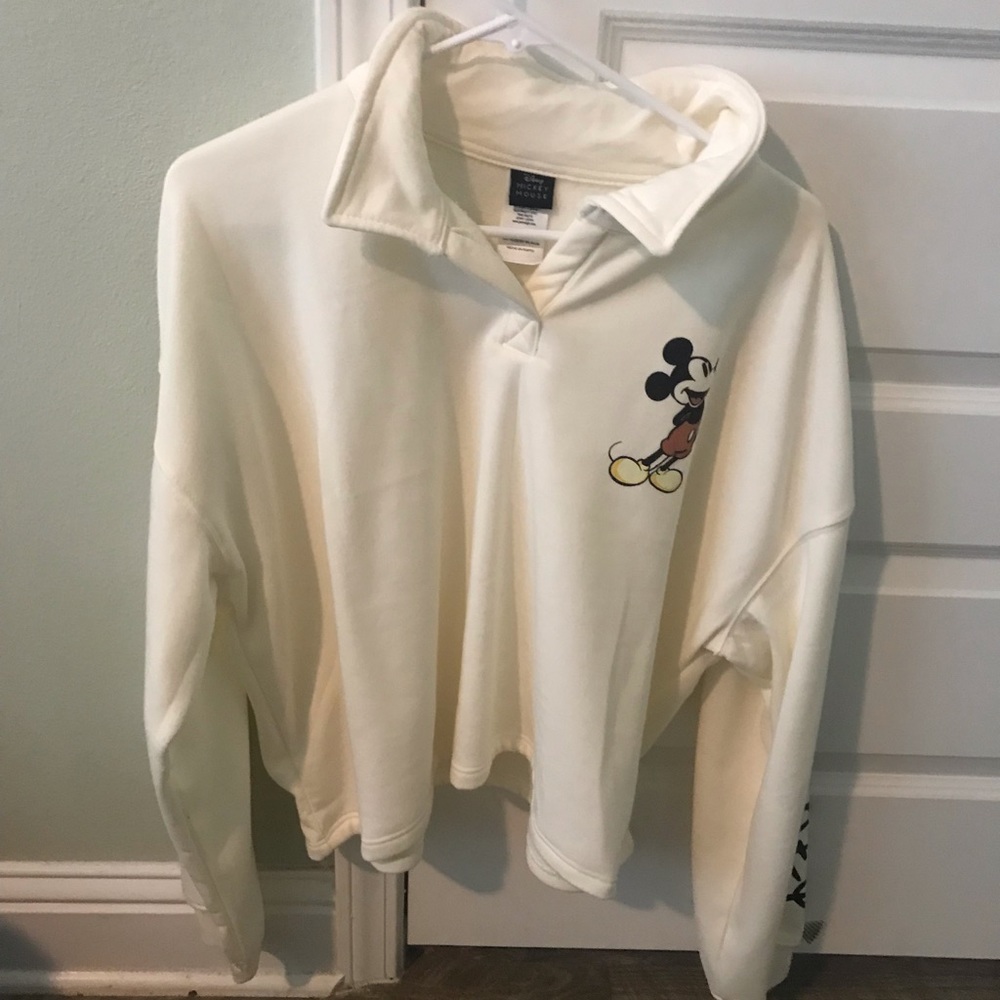 Mickey mouse cropped sweat shirt